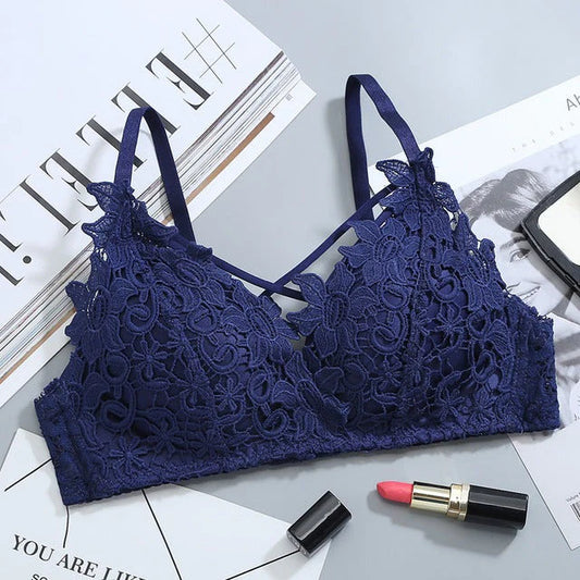 FLORAL LIGHT PADDED BRIDAL WEAR BRA