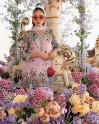 Stylish Pastel Pink Floral Ensemble