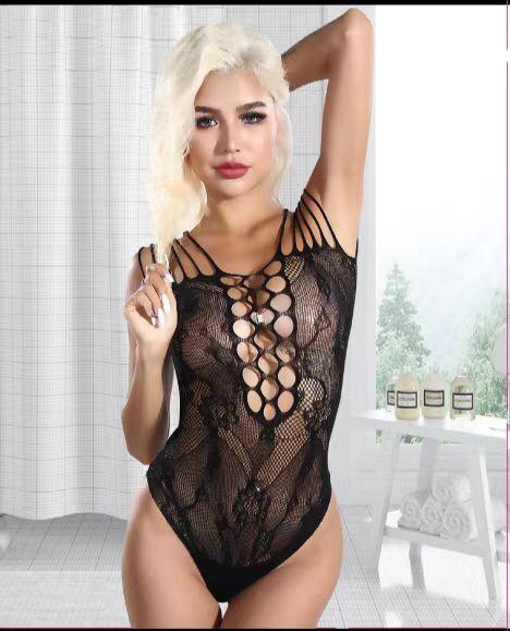 Women's Mesh Bodysuit Lingerie Stockings by Cleap