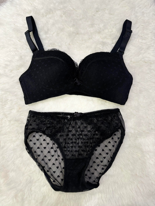 Secret of Silk Spandex Padded Bra and Panty Set